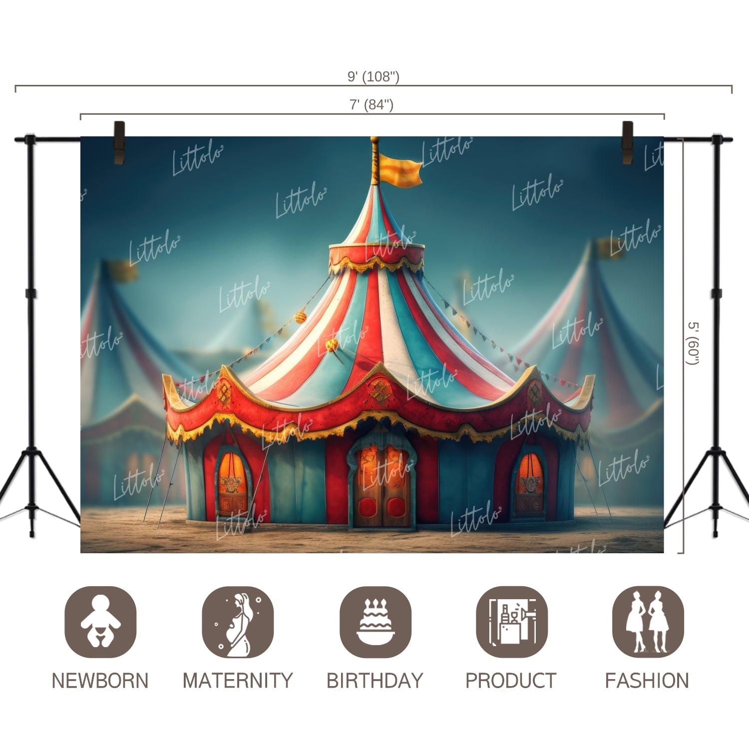 LB0610 Circus Backdrop