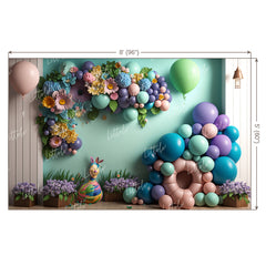 LB0611 Flowers Decor Backdrop