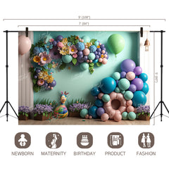 LB0611 Flowers Decor Backdrop