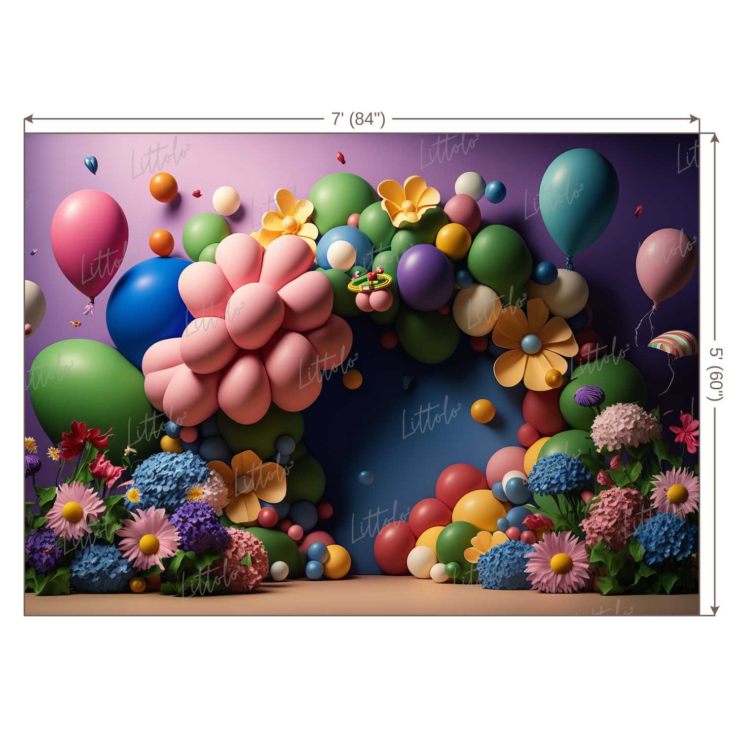 LB0612 Flowers Decor Backdrop