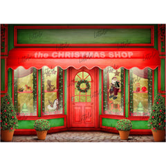 LB0613 Christmas Shop Backdrop