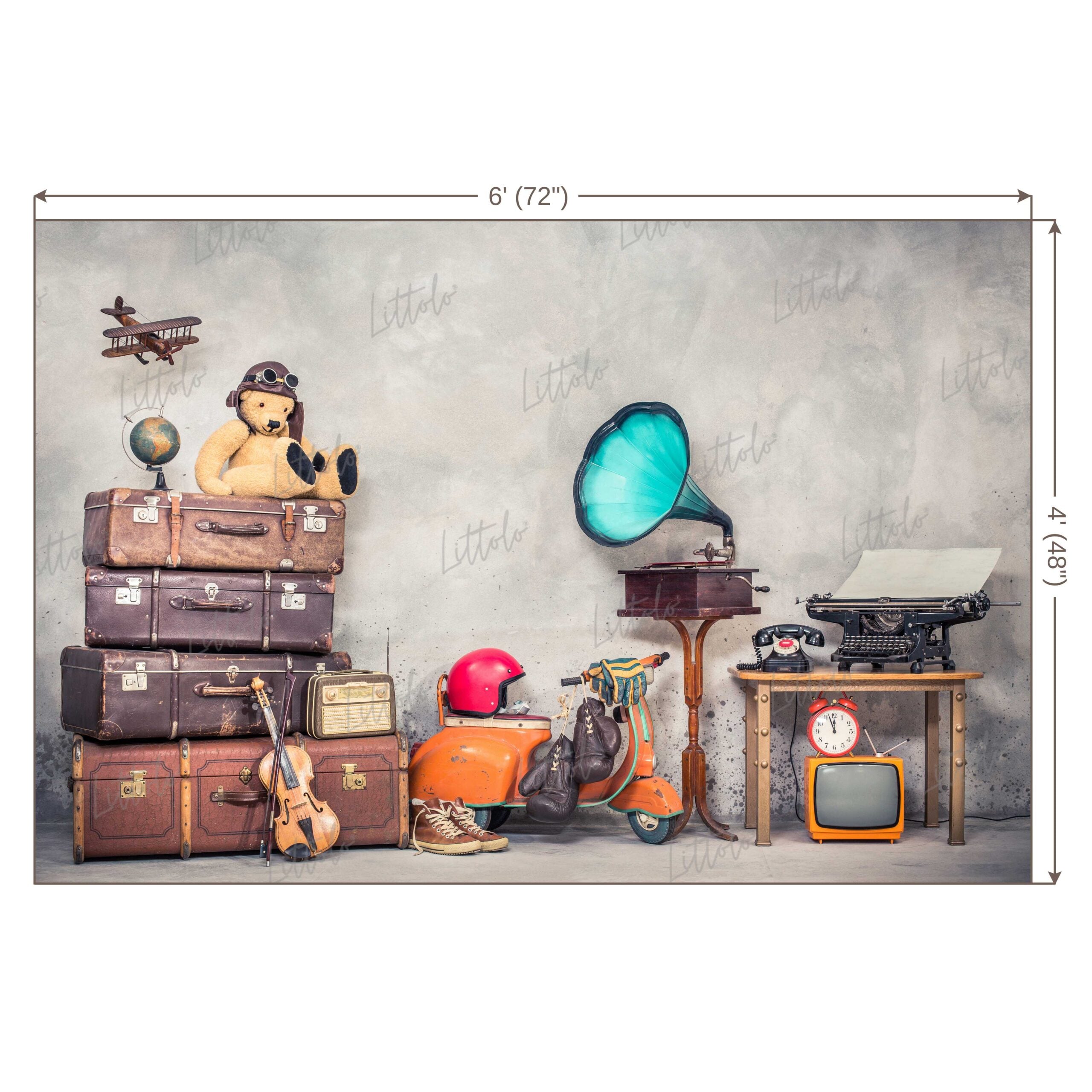 LB0617 Vintage Theme Backdrop