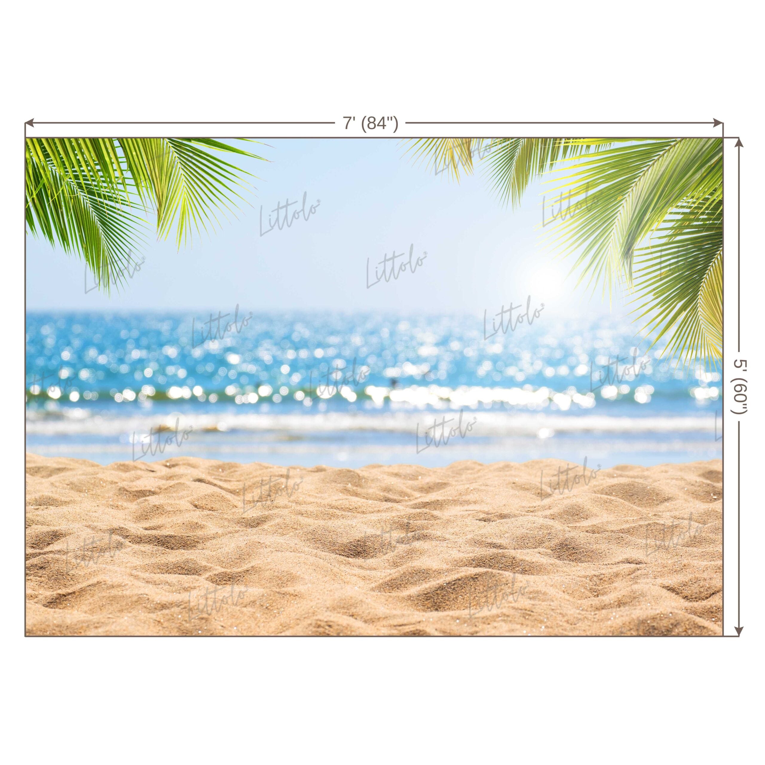 LB0618 Summer Beach Backdrop