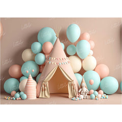 LB0631 Balloons Garland Tent Backdrop