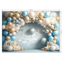 LB0632 Balloons Garland Hot Air Backdrop