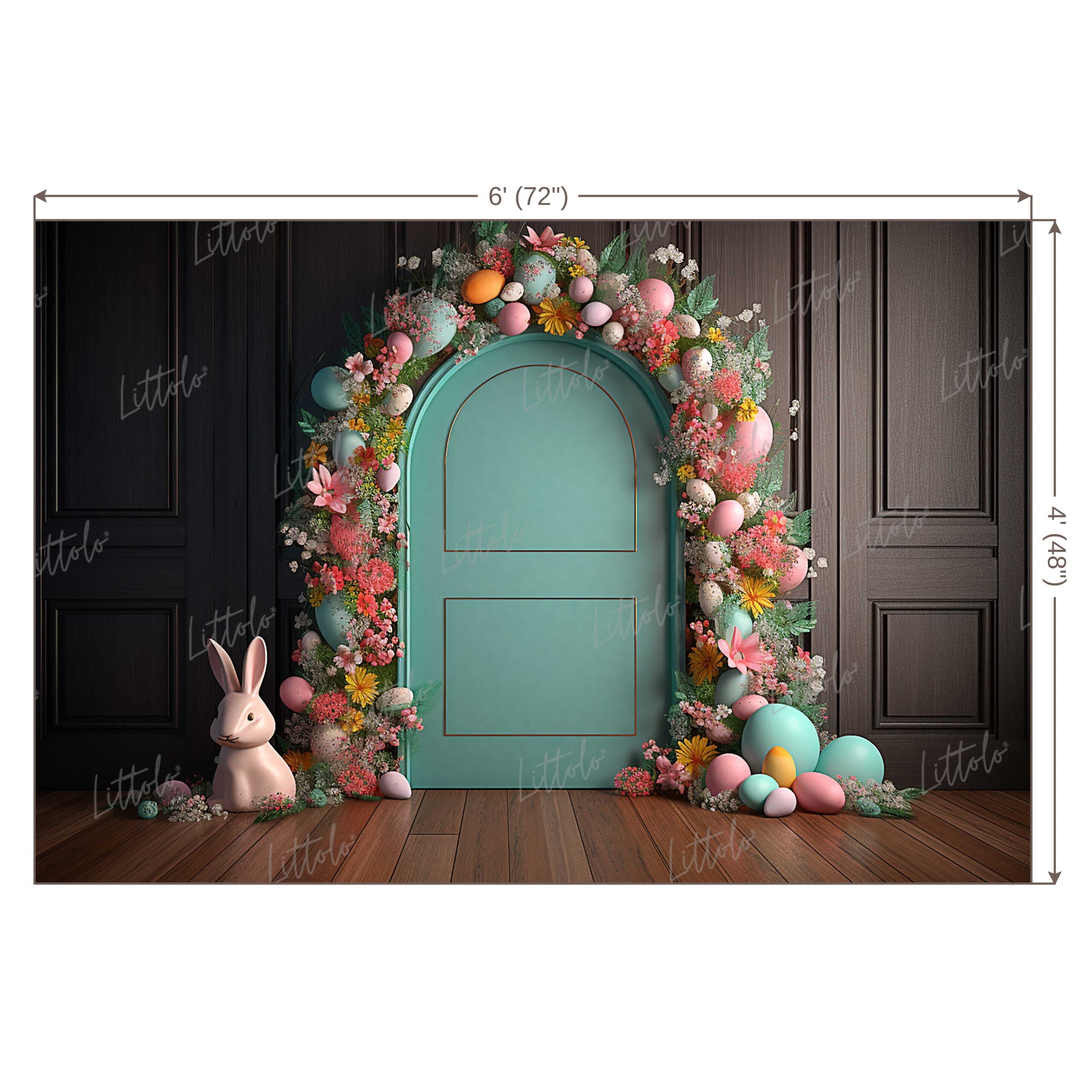 LB0638 Easter Doorway Backdrop