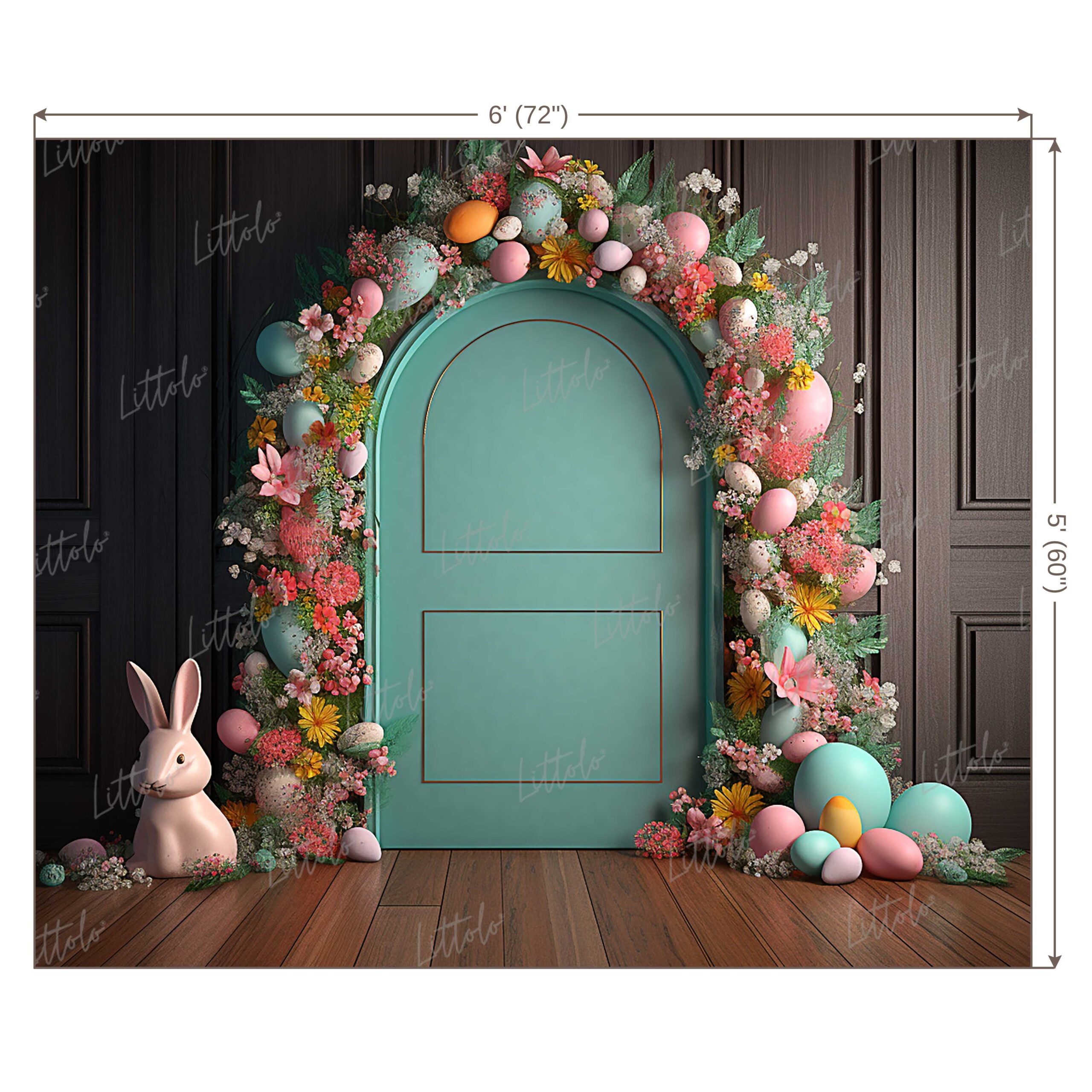 LB0638 Easter Doorway Backdrop