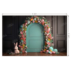 LB0638 Easter Doorway Backdrop