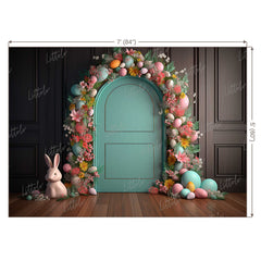 LB0638 Easter Doorway Backdrop