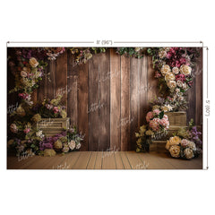 LB0639 Rustic Plank Backdrop