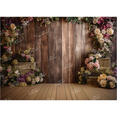 LB0639 Rustic Plank Backdrop