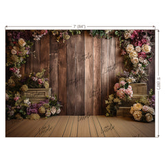 LB0639 Rustic Plank Backdrop