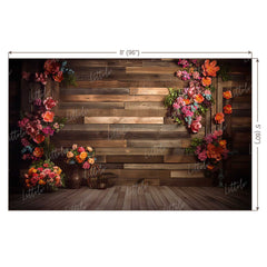 LB0640 Rustic Plank Backdrop