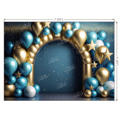 LB0646 Balloons Garland Star Backdrop