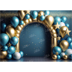 LB0646 Balloons Garland Star Backdrop