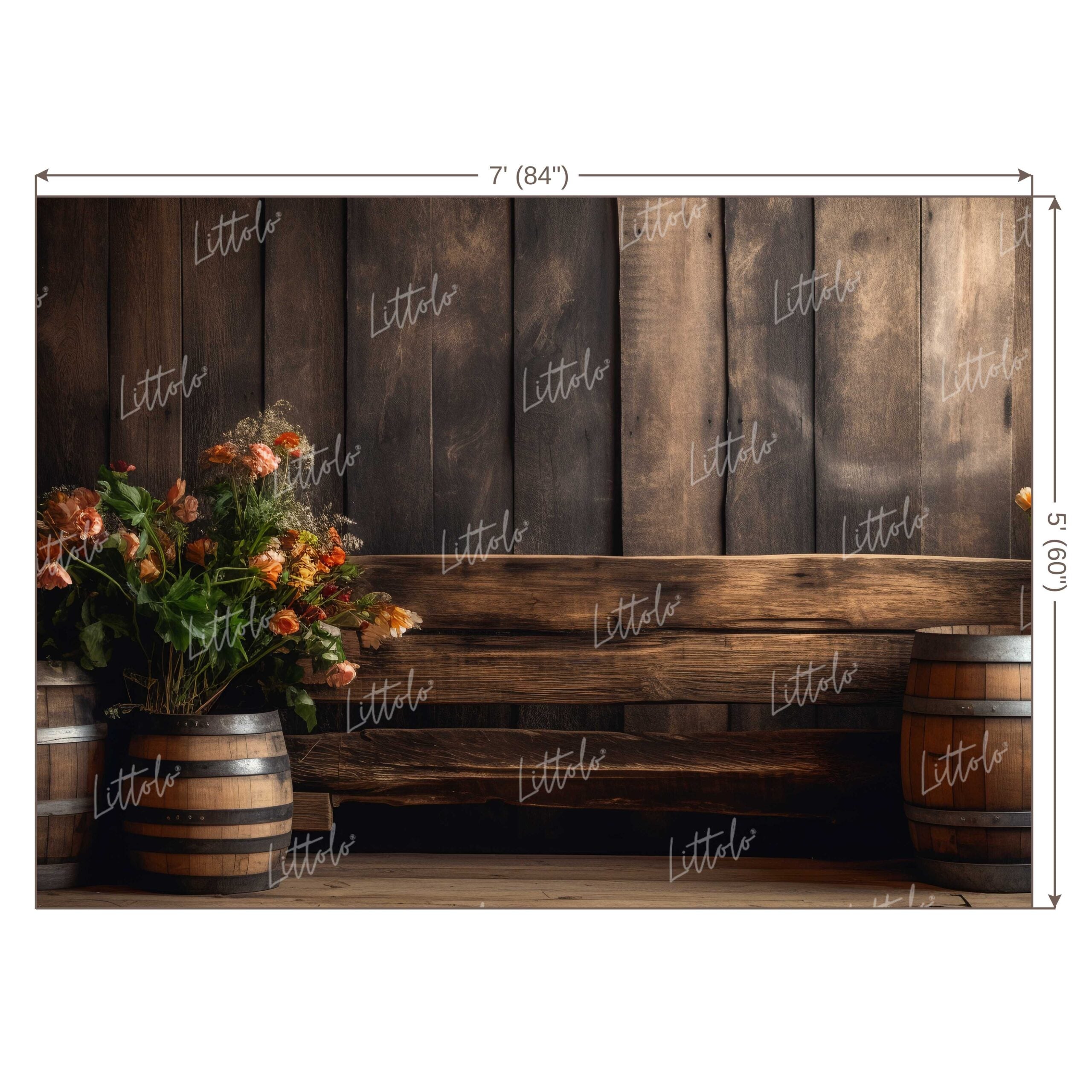 LB0650 Rustic Plank Backdrop