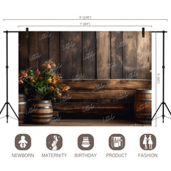 LB0650 Rustic Plank Backdrop