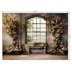 LB0656 Floral Wall Decor Backdrop