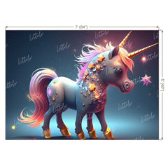 LB0657 Unicorn Theme Backdrop