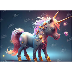 LB0657 Unicorn Theme Backdrop