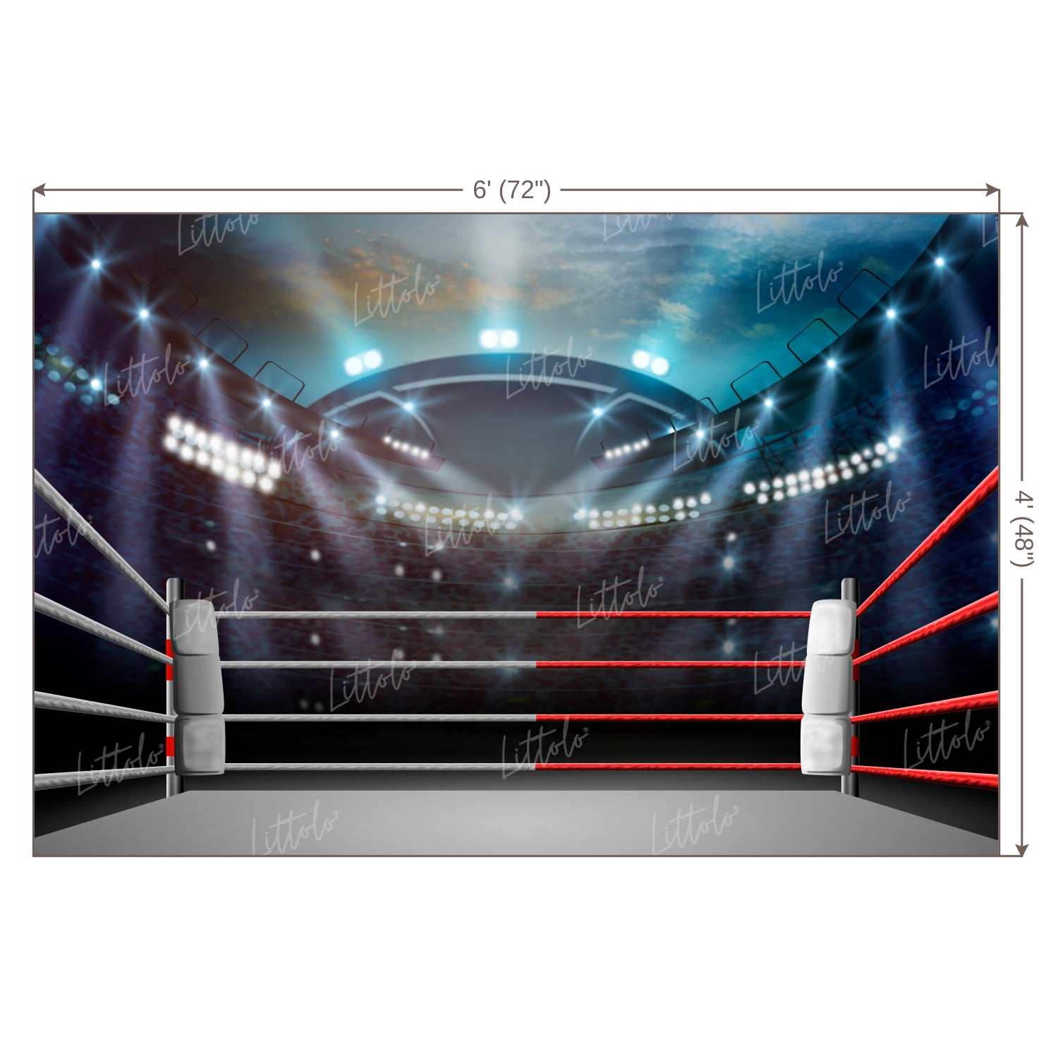 LB0690 Boxer Ring Backdrop