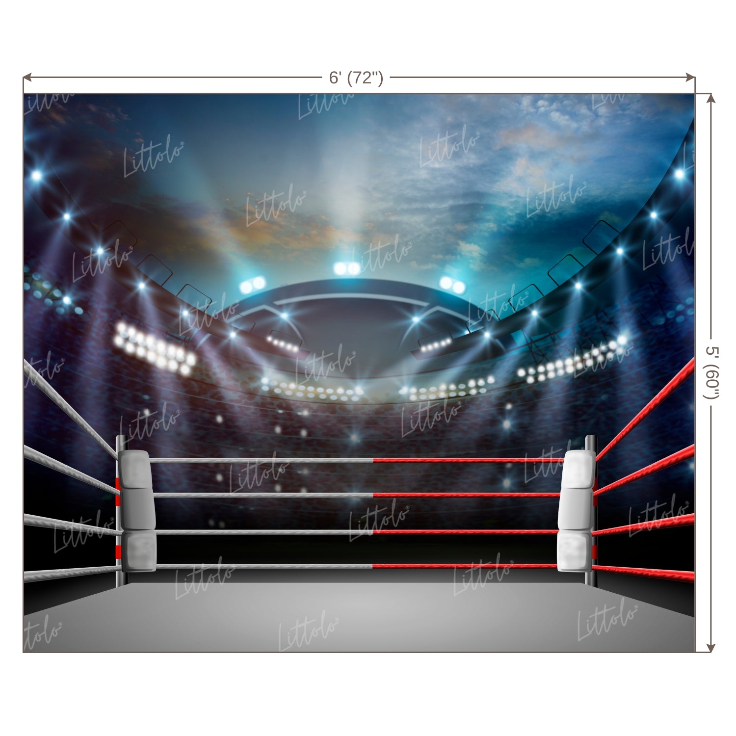 LB0690 Boxer Ring Backdrop