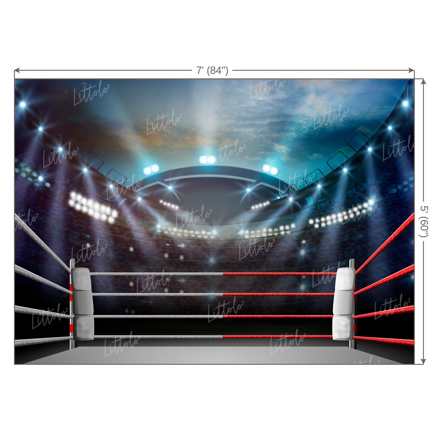 LB0690 Boxer Ring Backdrop