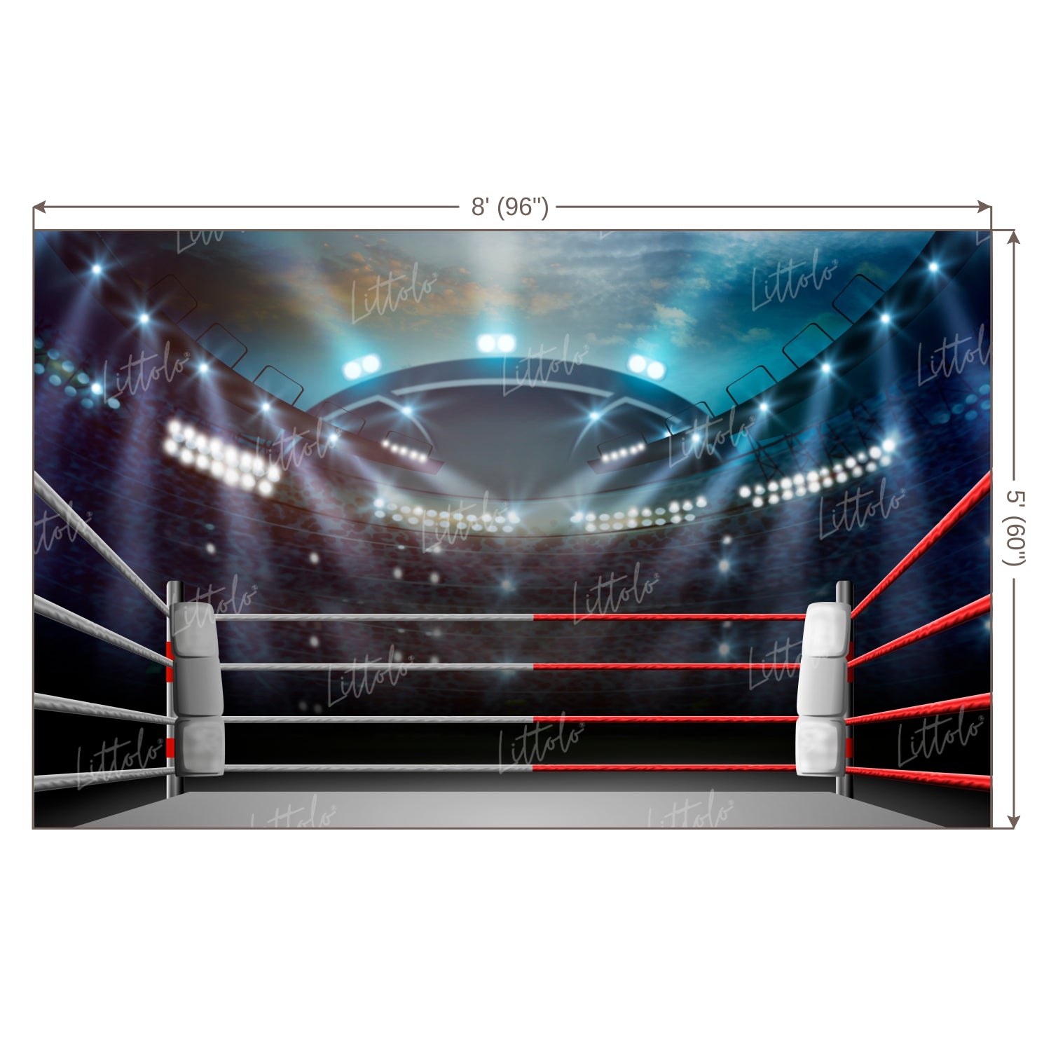 LB0690 Boxer Ring Backdrop