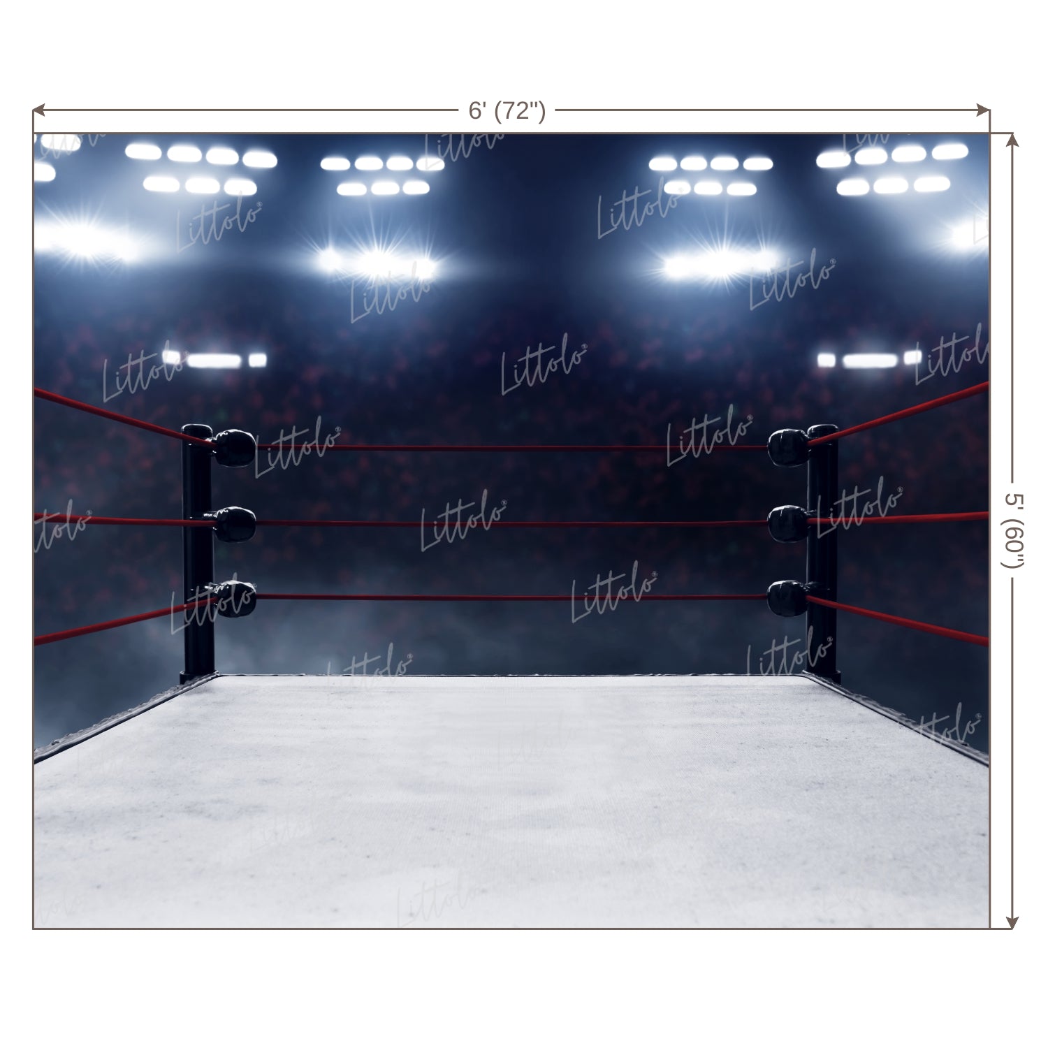 LB0692 Boxer Ring Backdrop