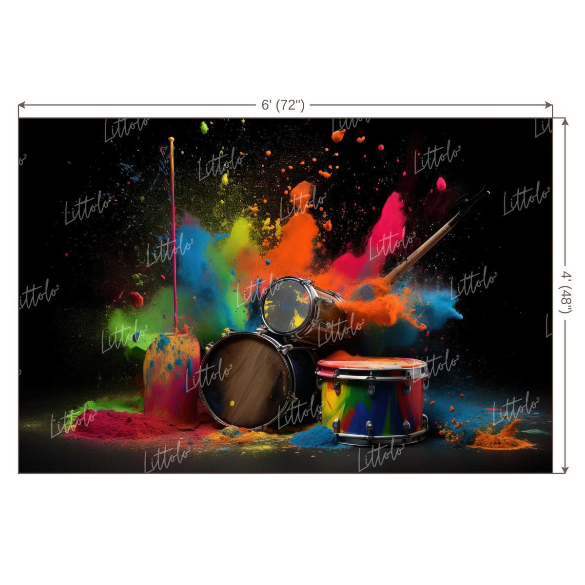 LB0695 Holi Festive Backdrop