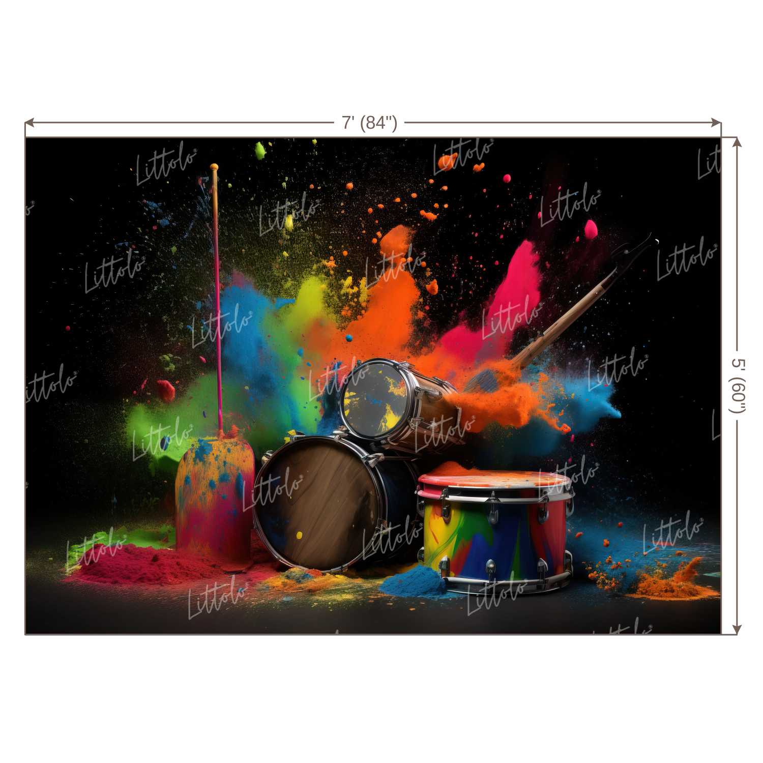 LB0695 Holi Festive Backdrop