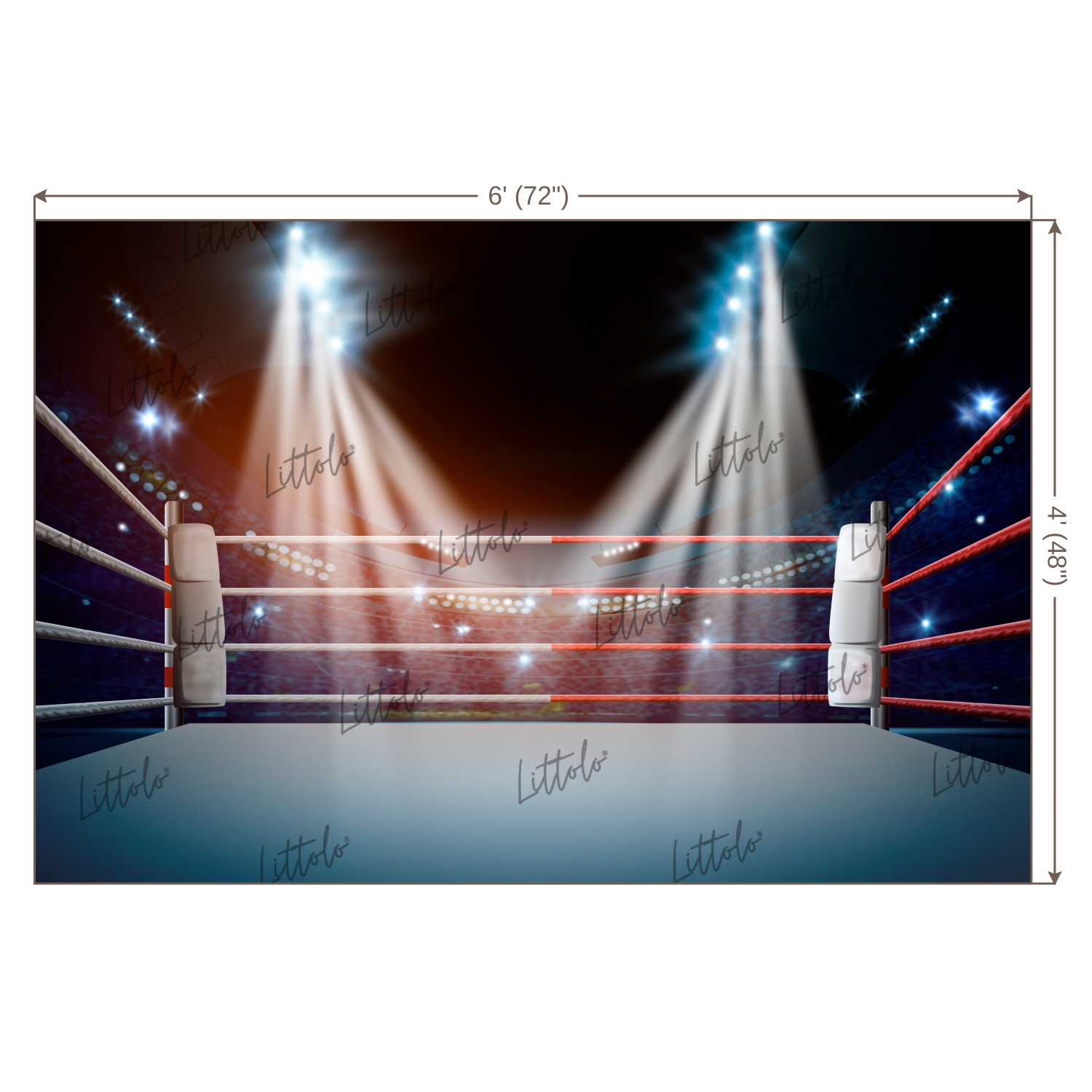 LB0702 Boxer Ring Backdrop