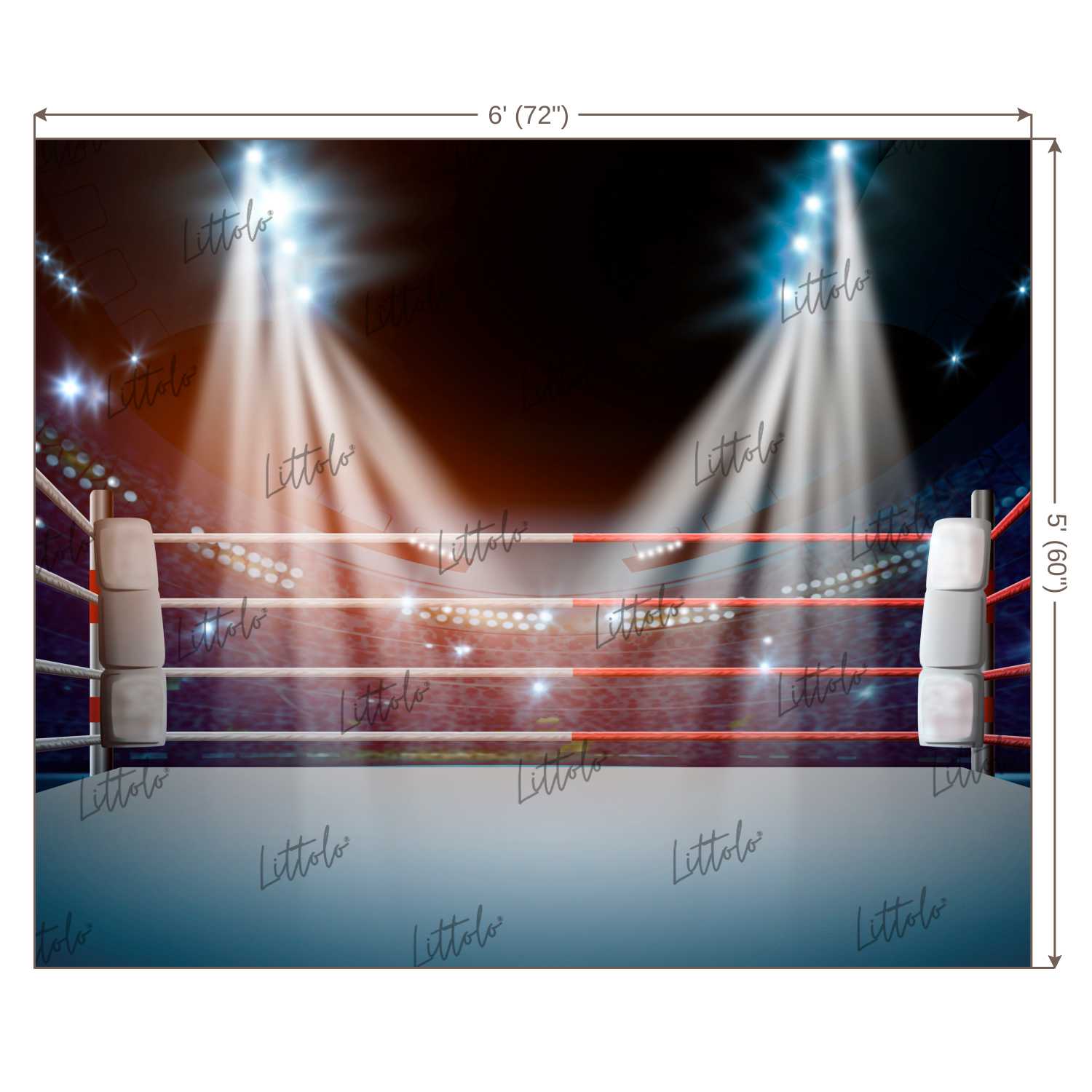 LB0702 Boxer Ring Backdrop