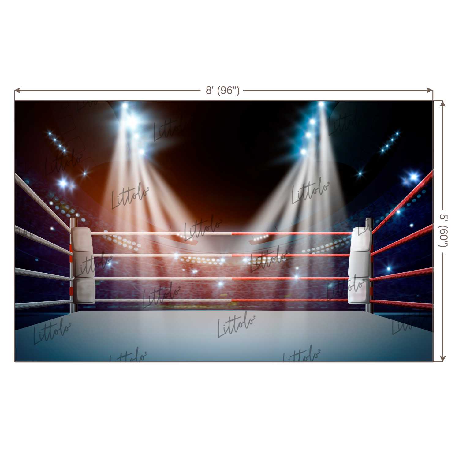 LB0702 Boxer Ring Backdrop