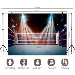 LB0702 Boxer Ring Backdrop