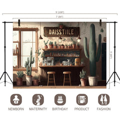 LB0713 Cactus Decor Backdrop