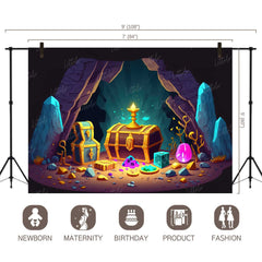 LB0714 Aladdin Treasure Backdrop