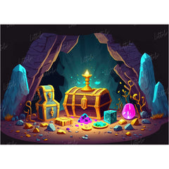 LB0714 Aladdin Treasure Backdrop