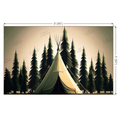 LB0722 Adventure Camping Backdrop