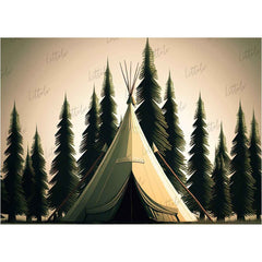 LB0722 Adventure Camping Backdrop