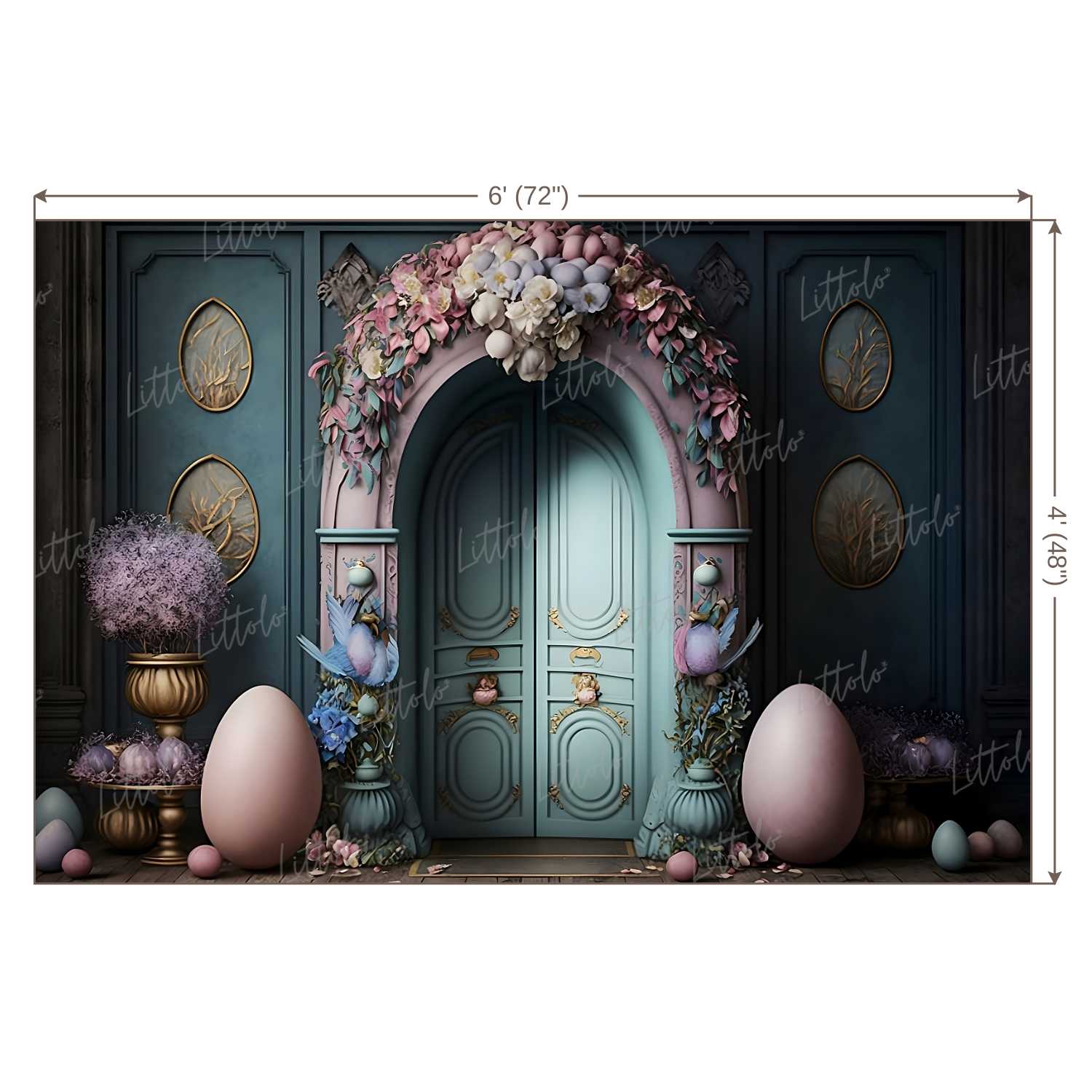 LB0724 Easter Doorway Backdrop