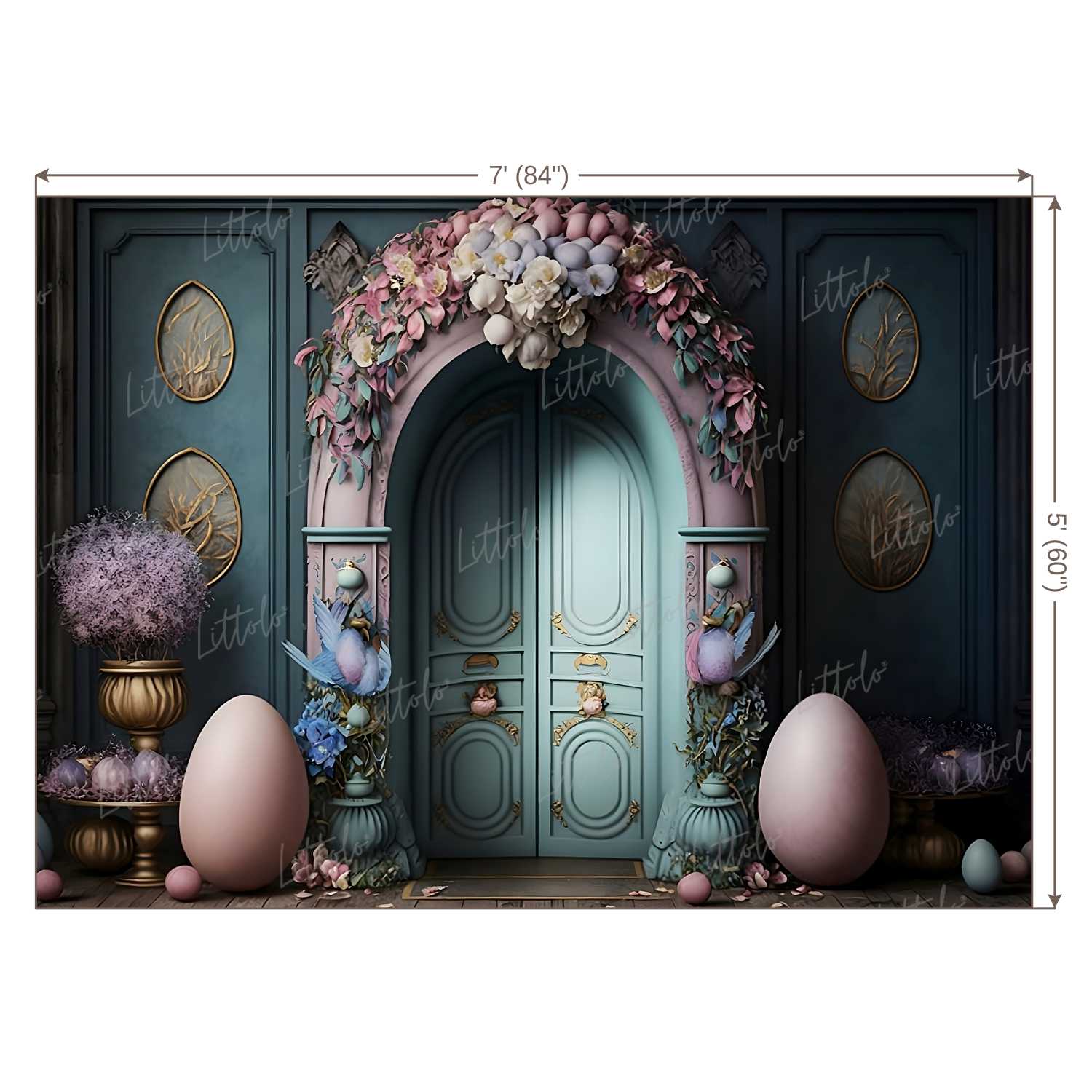 LB0724 Easter Doorway Backdrop