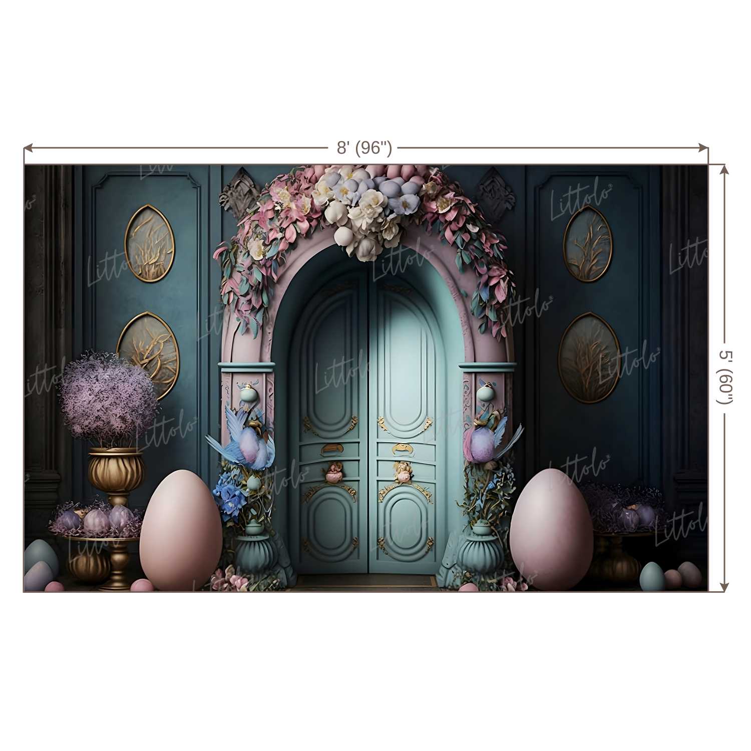 LB0724 Easter Doorway Backdrop