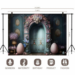 LB0724 Easter Doorway Backdrop