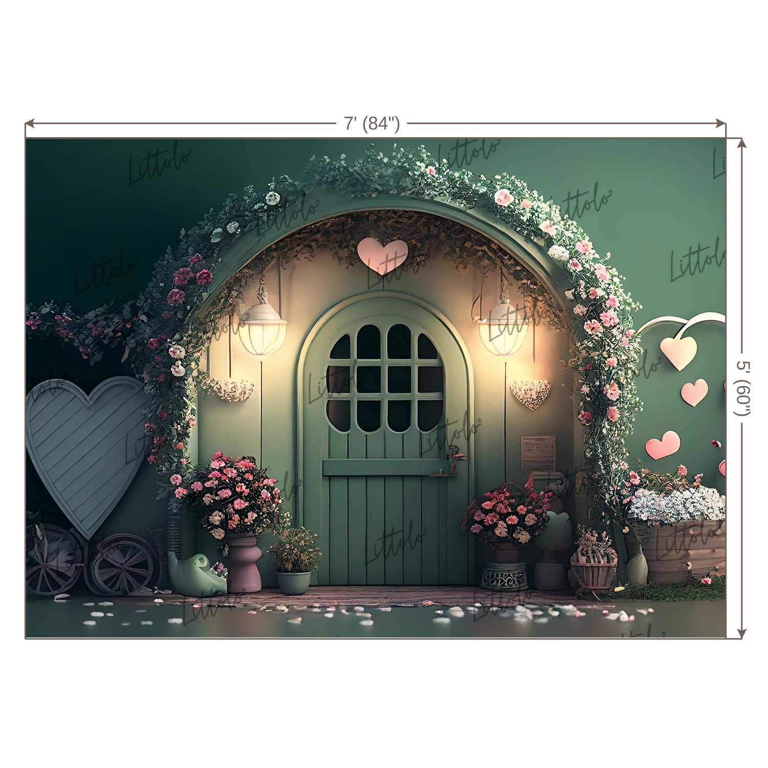 LB0726 Fantasy House Doorway Backdrop