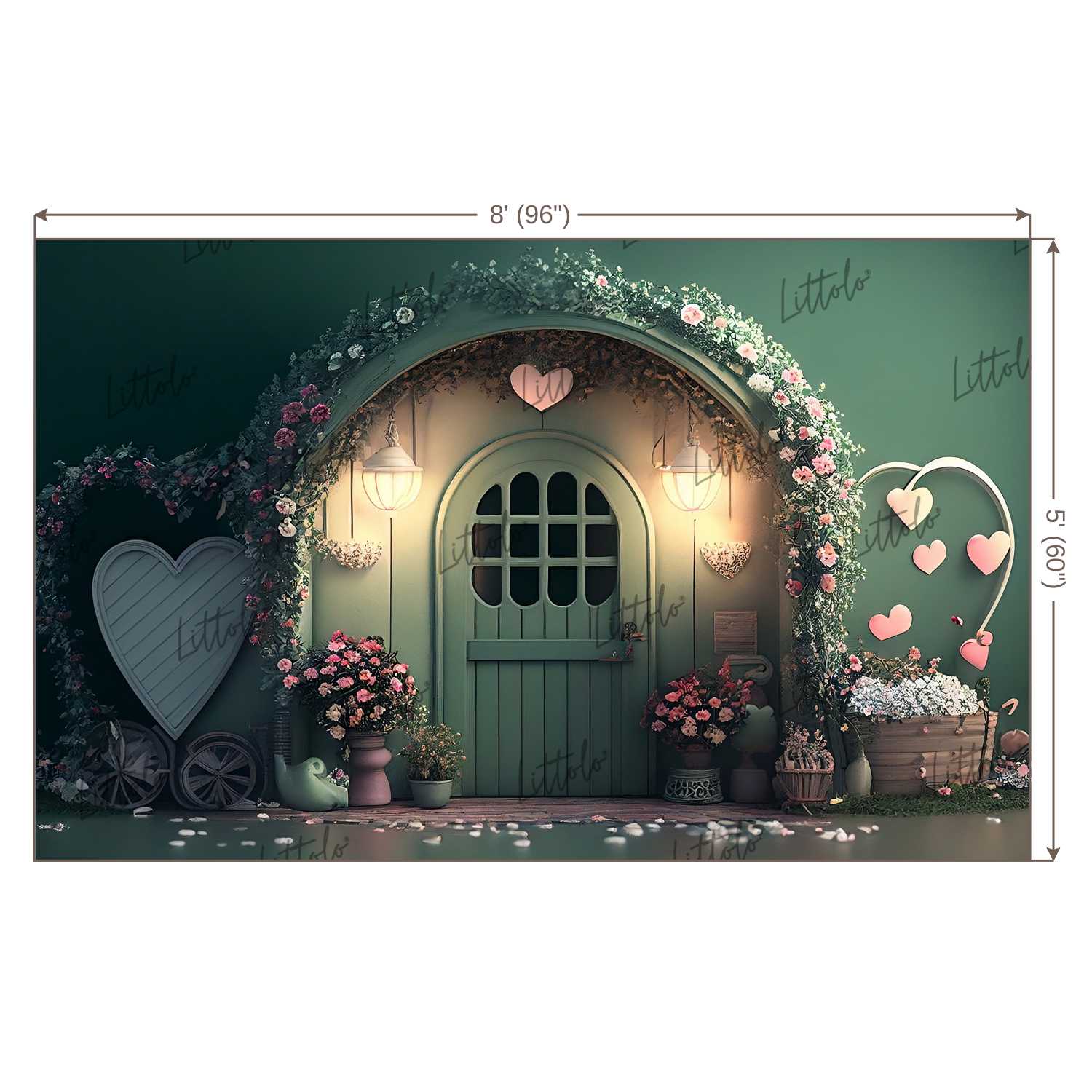 LB0726 Fantasy House Doorway Backdrop