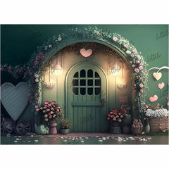 LB0726 Fantasy House Doorway Backdrop