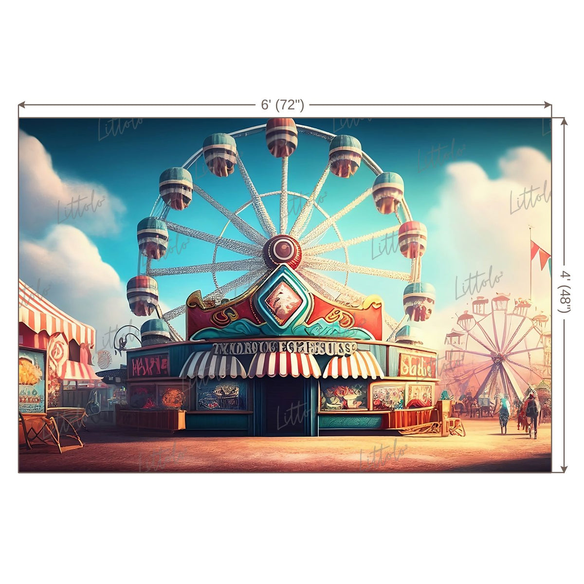 LB0733 Circus Backdrop