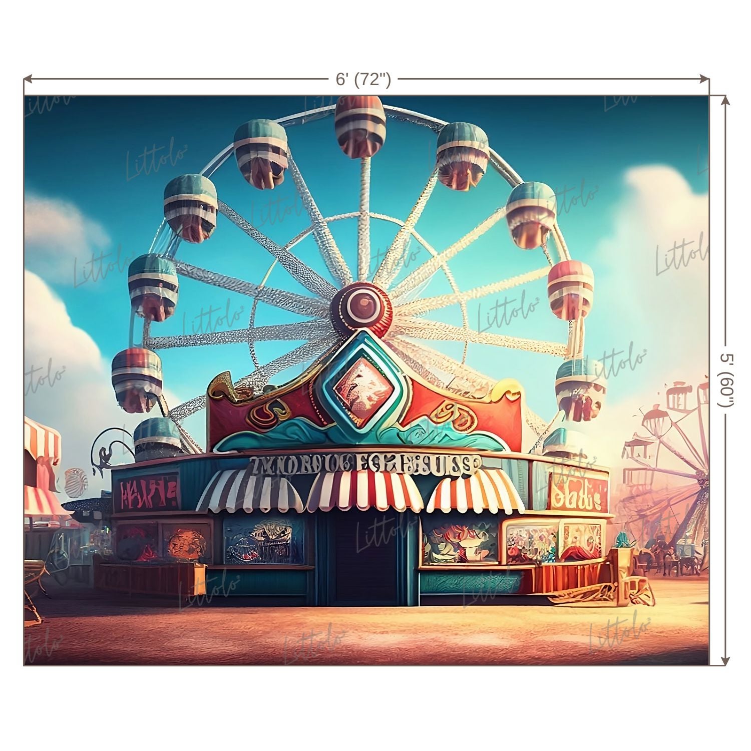 LB0733 Circus Backdrop