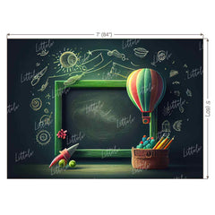 LB0734 Back to School Chalk Board Backdrop